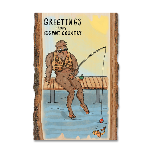 Magnet: Live Edge - Bigfoot Fisher