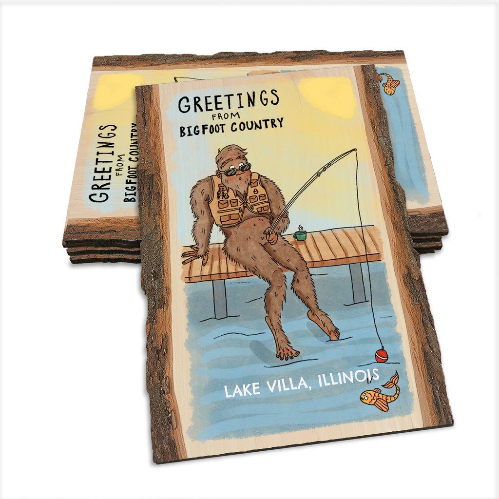 Bigfoot Fisher - Live Edge Live Edge Postcard (5pk // $2.80ea)