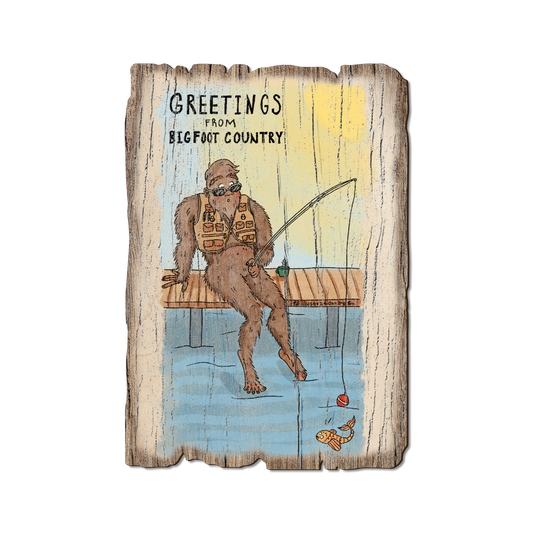 Greeting Card: Weathered Edge - Bigfoot Fisher (Pack of 5)