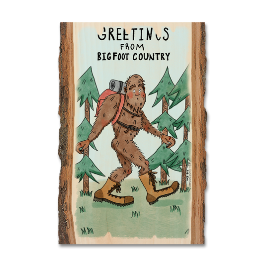 Magnet: Live Edge - Bigfoot Hiker