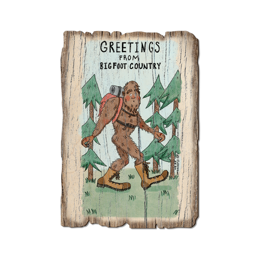 Greeting Card: Weathered Edge - Bigfoot Hiker (Pack of 5)