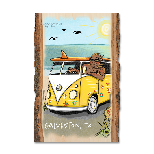 Magnet: Live Edge - Bigfoot Hippie Van