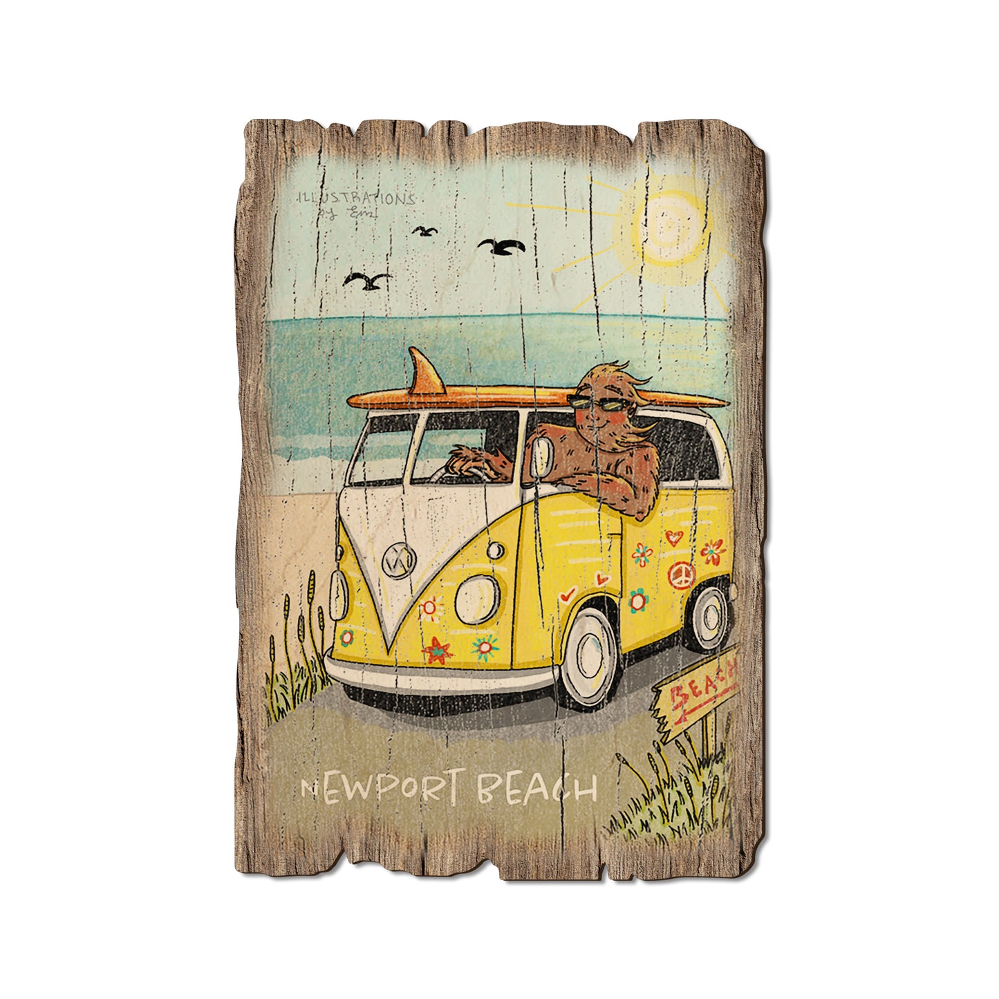 Bigfoot Hippie Van - Weathered Edge