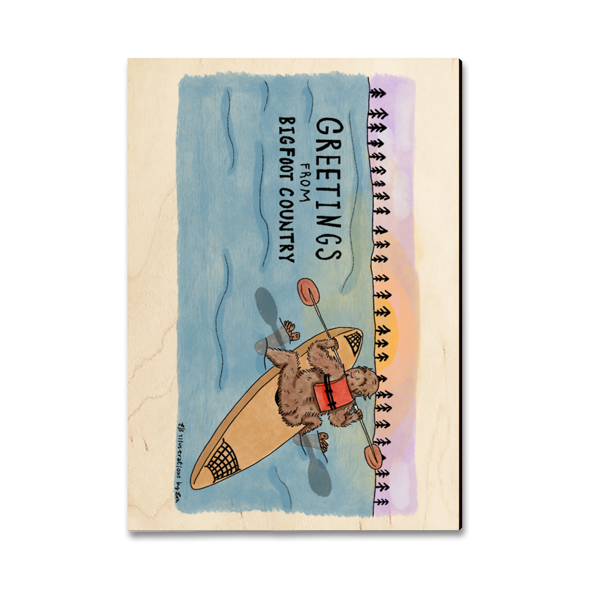 Ornament: Classic Edge - Bigfoot Kayaker