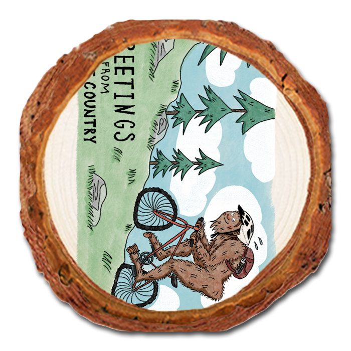 Coaster: Live Edge - Bigfoot Mtn Biker (Pack of 5)