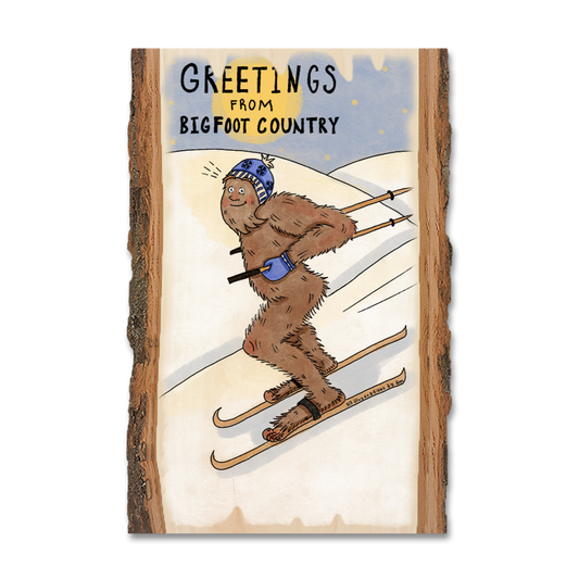 Magnet: Live Edge - Bigfoot Skier