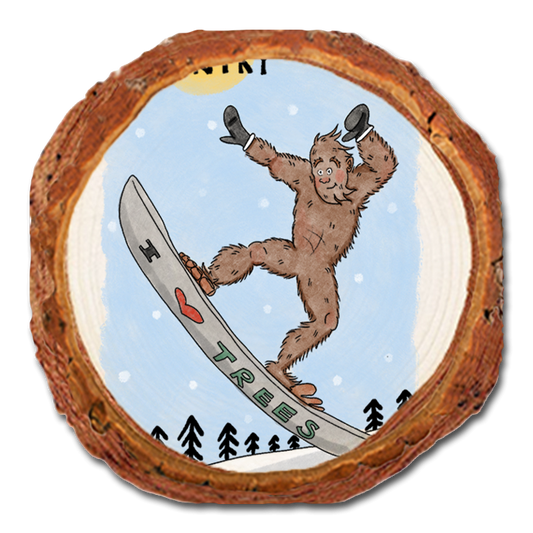 Coaster: Live Edge - Bigfoot Snowboarder (Pack of 5)