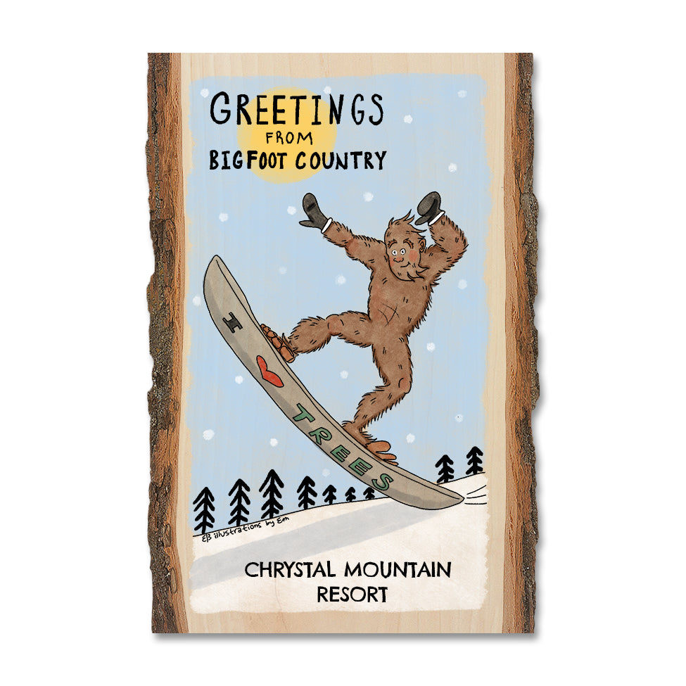 Bigfoot Snowboarder - Live Edge