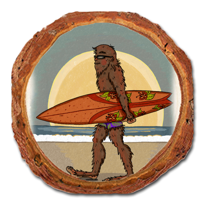 Coaster: Live Edge - Bigfoot Sunset Surf (Pack of 5)