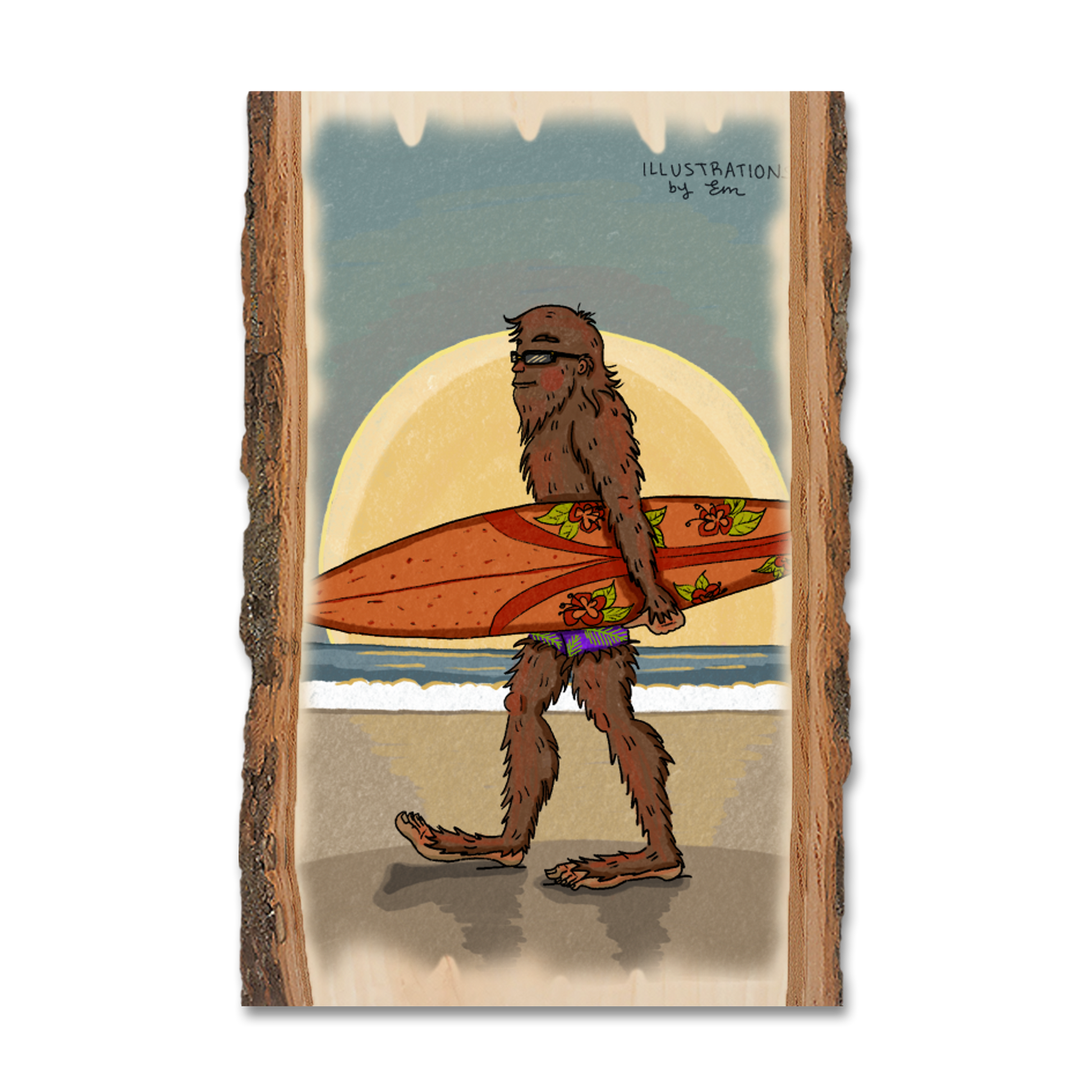 Postcard: Live Edge - Bigfoot Sunset Surf