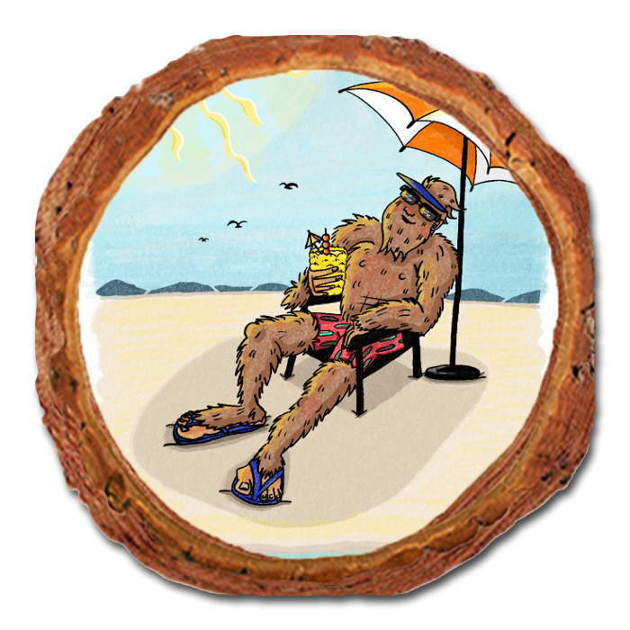 Coaster: Live Edge - Bigfoot Sun Tanning (Pack of 5)