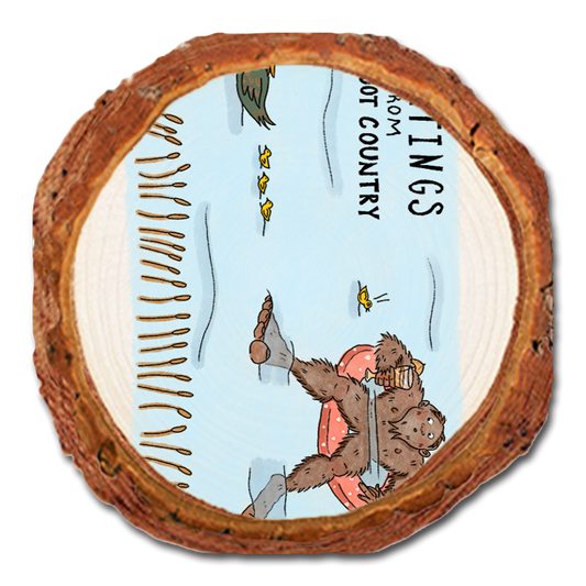 Coaster: Live Edge - Bigfoot Swimmer (Pack of 5)