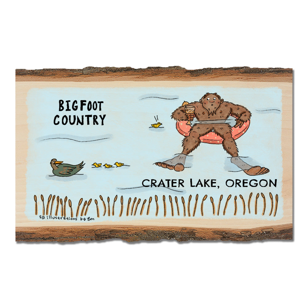 Bigfoot Swimmer - Live Edge Live Edge Magnet (5pk // $2.80ea)