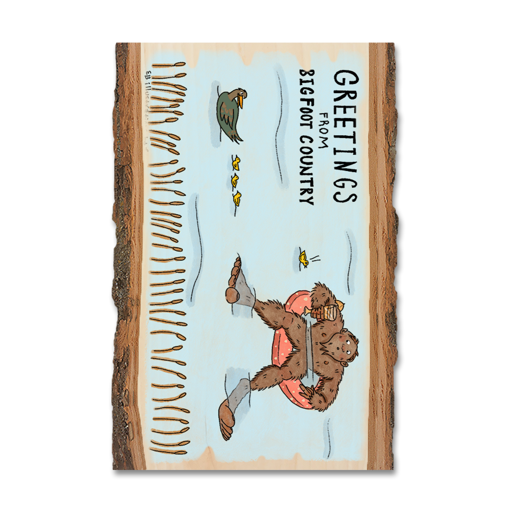 Magnet: Live Edge - Bigfoot Swimmer