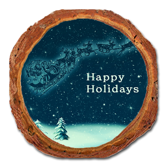 Coaster: Live Edge - Blue Santa Sleigh (Pack of 5)