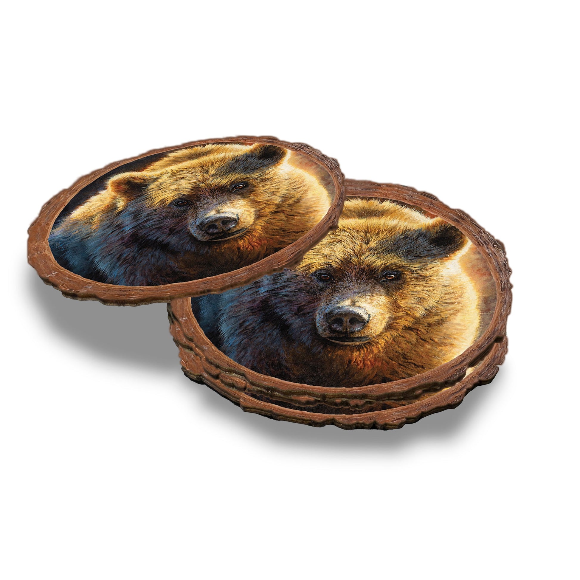 Marris' Big Grizz - Live Edge Live Edge Coaster (5pk // $2.80ea)