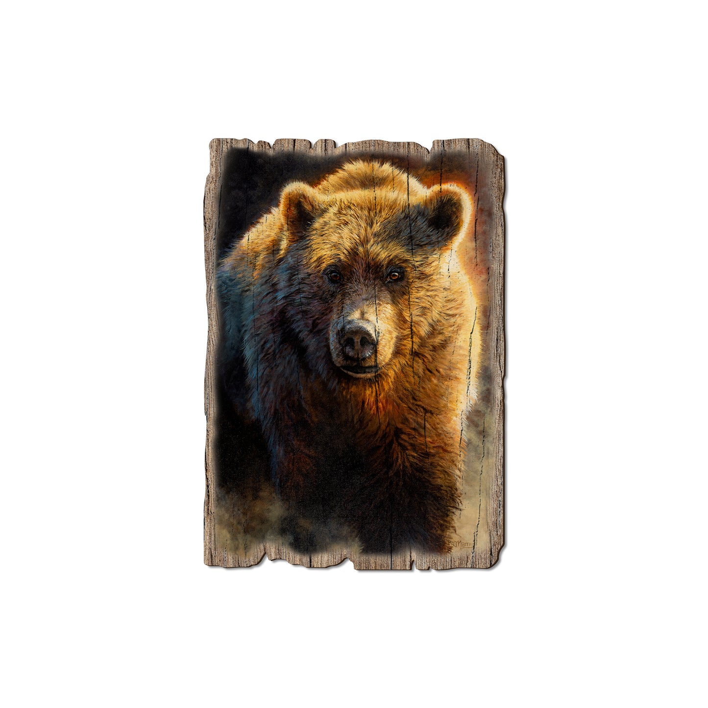 Marris' Big Grizz - Rustic Edge Postcards & Magnets Rustic Edge Magnet (5pk // $2.80ea)