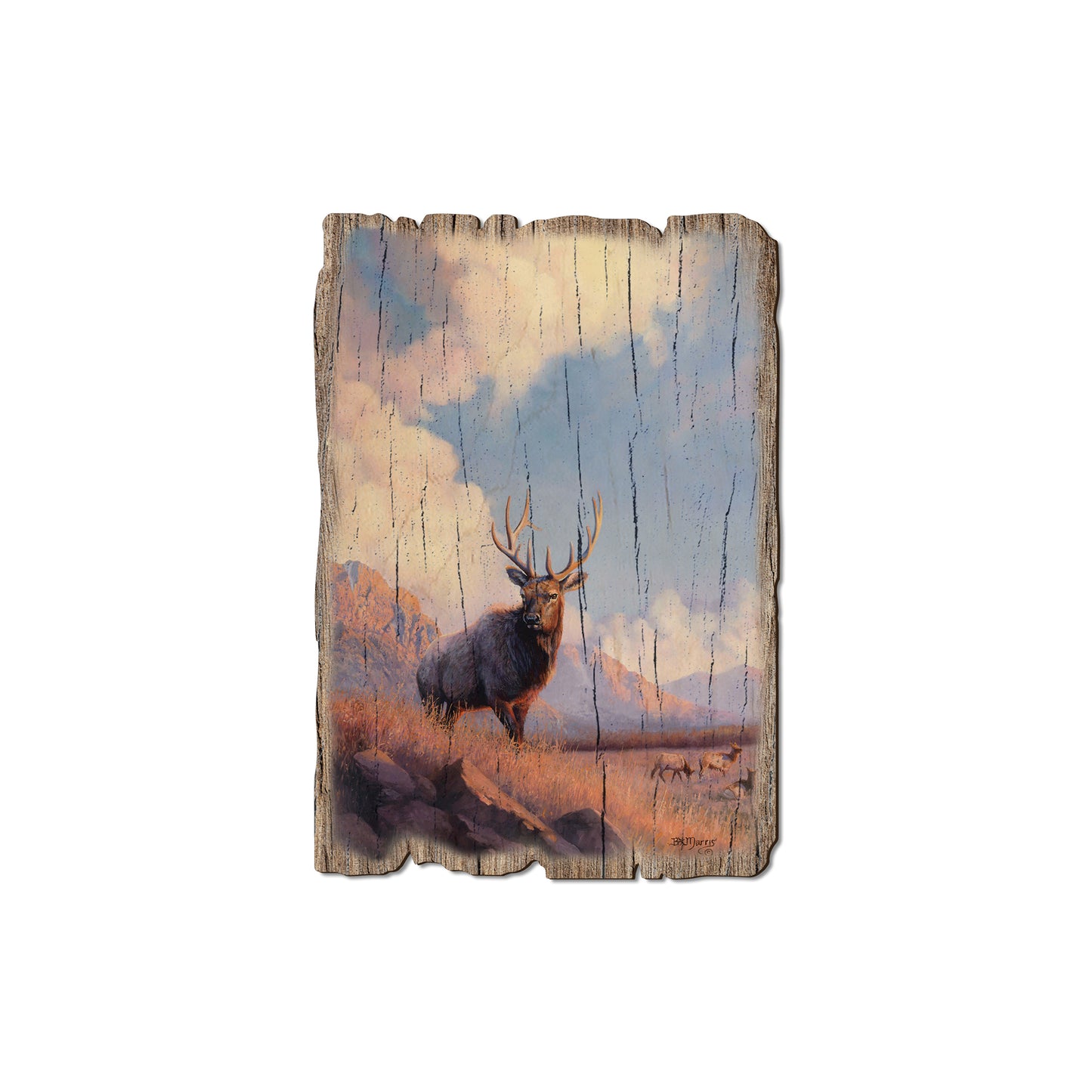 Marris' Blue Sky Elk - Rustic Edge Postcards & Magnets Rustic Edge Magnet (5pk // $2.80ea)