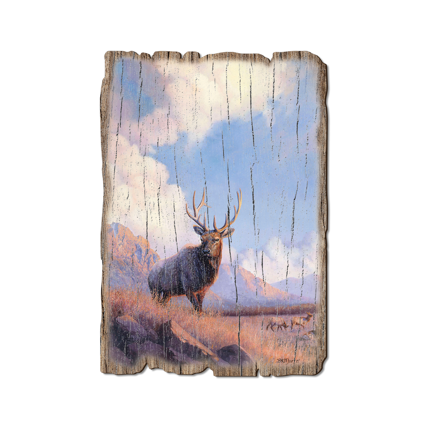 Greeting Card: Weathered Edge - Marris' Blue Sky Elk (Pack of 5)