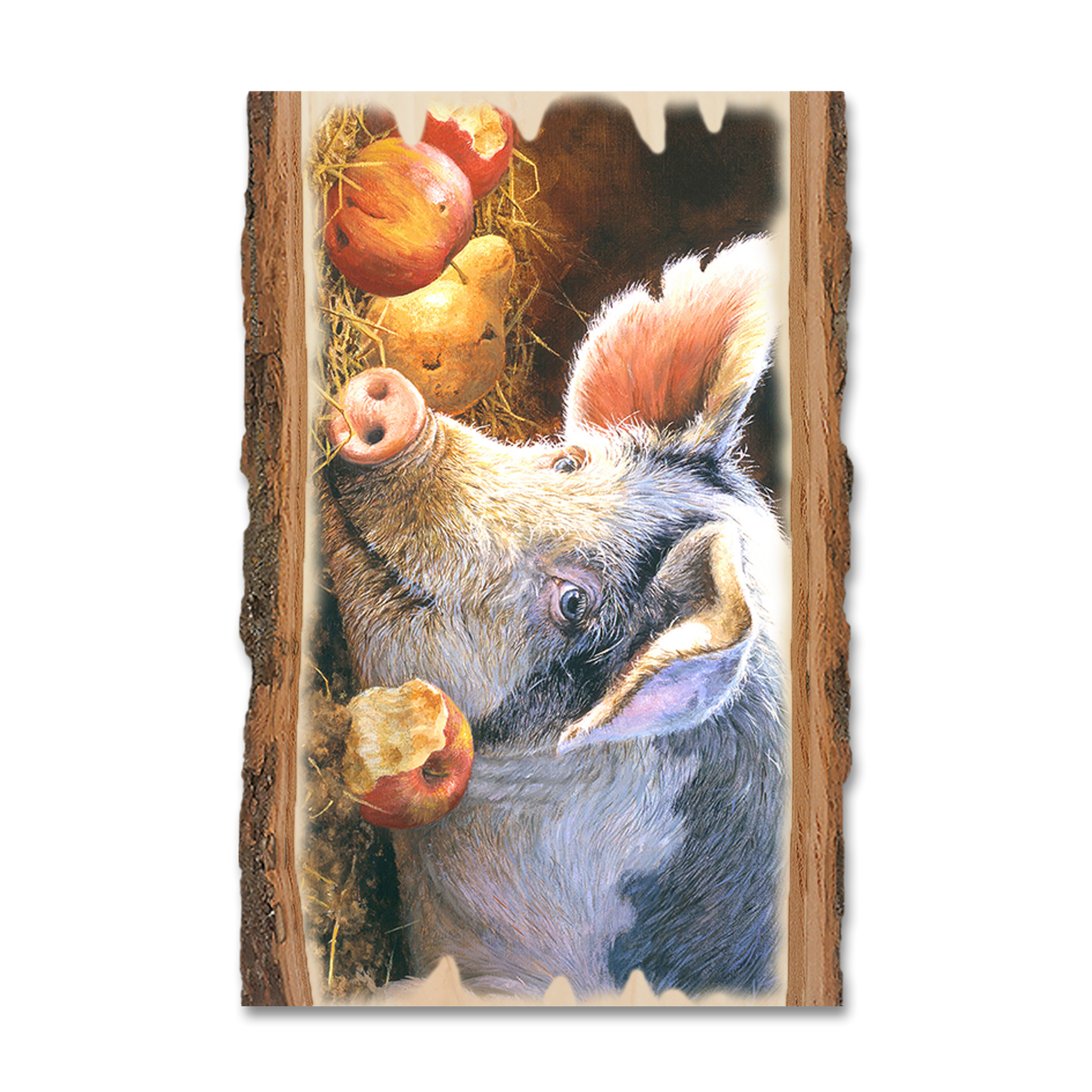 Greeting Card: Live Edge - Marris' Happy Pig