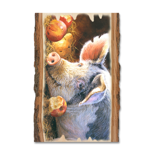 Greeting Card: Live Edge - Marris' Happy Pig