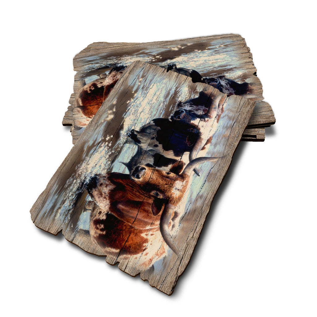 Marris' Long Horns - Weathered Edge Rustic Edge Postcard (5pk // $2.80ea)