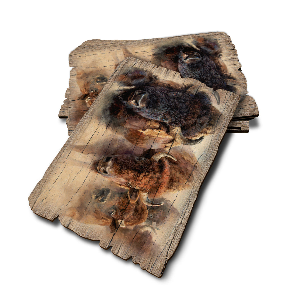 Marris' The Stampede - Weathered Edge Rustic Edge Postcard (5pk // $2.80ea)