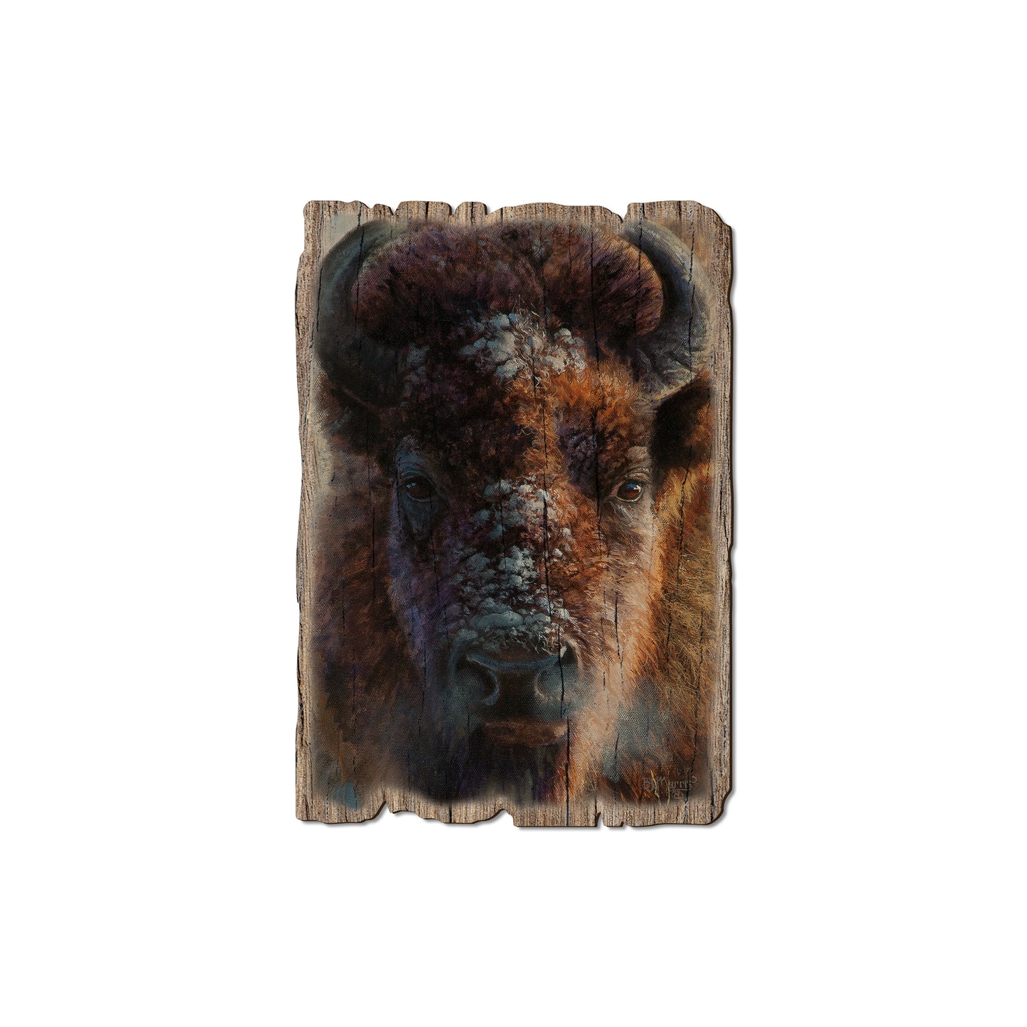 Marris' Winter Buffalo - Rustic Edge Postcards & Magnets Rustic Edge Magnet (5pk // $2.80ea)