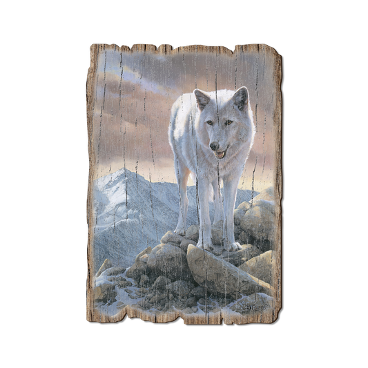 Greeting Card: Weathered Edge - Marris' White Wolf (Pack of 5)