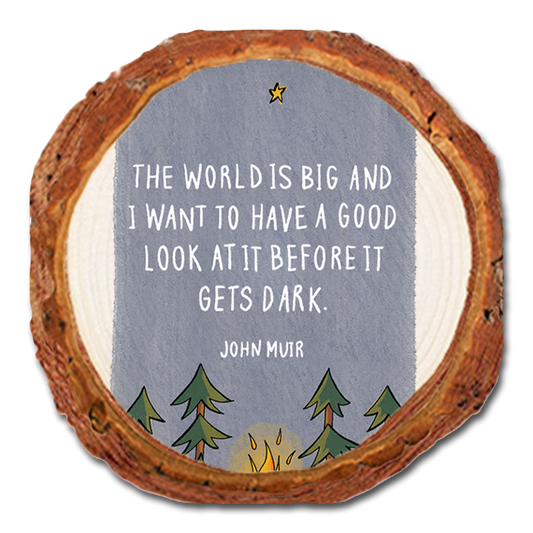 Coaster: Live Edge - Big World (Pack of 5)