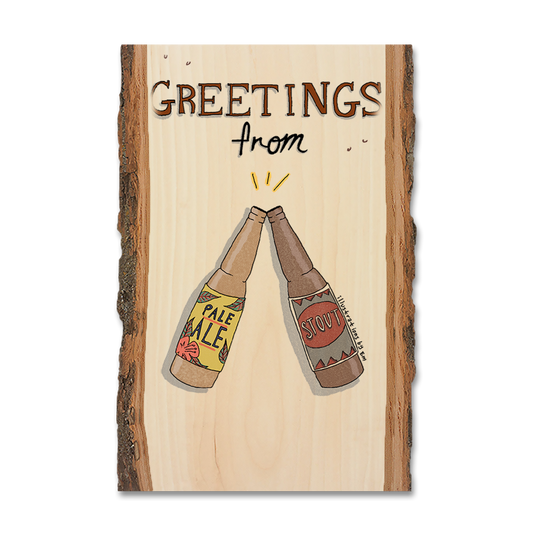 Magnet: Live Edge - Cheers Beers