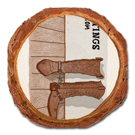 Coaster: Live Edge - Cowboy Boots (Pack of 5)