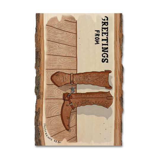 Magnet: Live Edge - Cowboy Boots