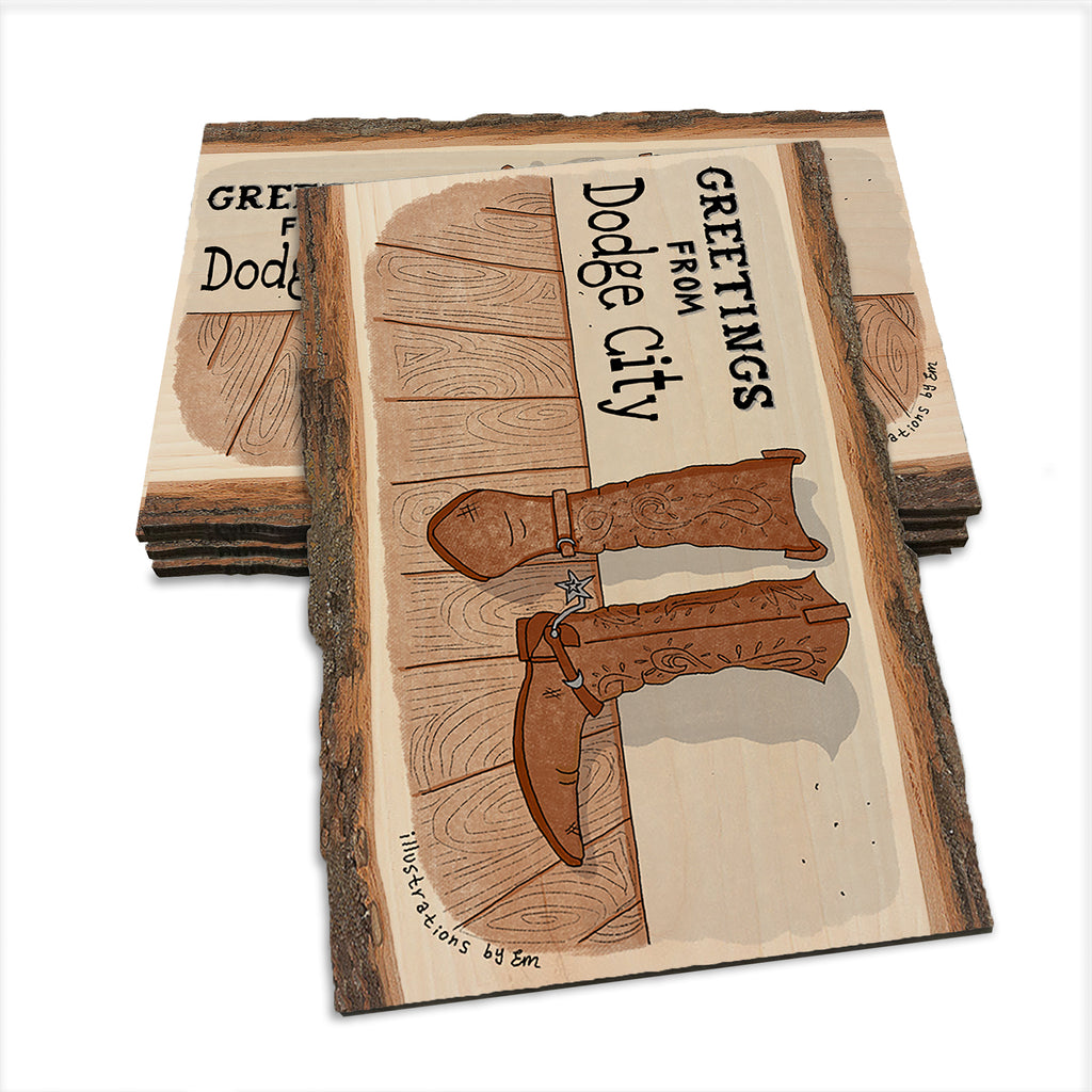 Cowboy Boots - Live Edge Live Edge Postcard (5pk // $2.80ea)