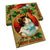 Circle Christmas Cat - Holiday - Classic Edge Classic Edge Postcard (5pk // $2.80ea)