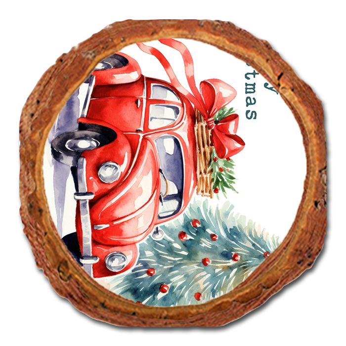 Coaster: Live Edge - Christmas Bug (Pack of 5)