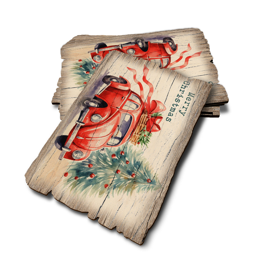 Christmas Bug - Weathered Edge Rustic Edge Postcard (5pk // $2.80ea)