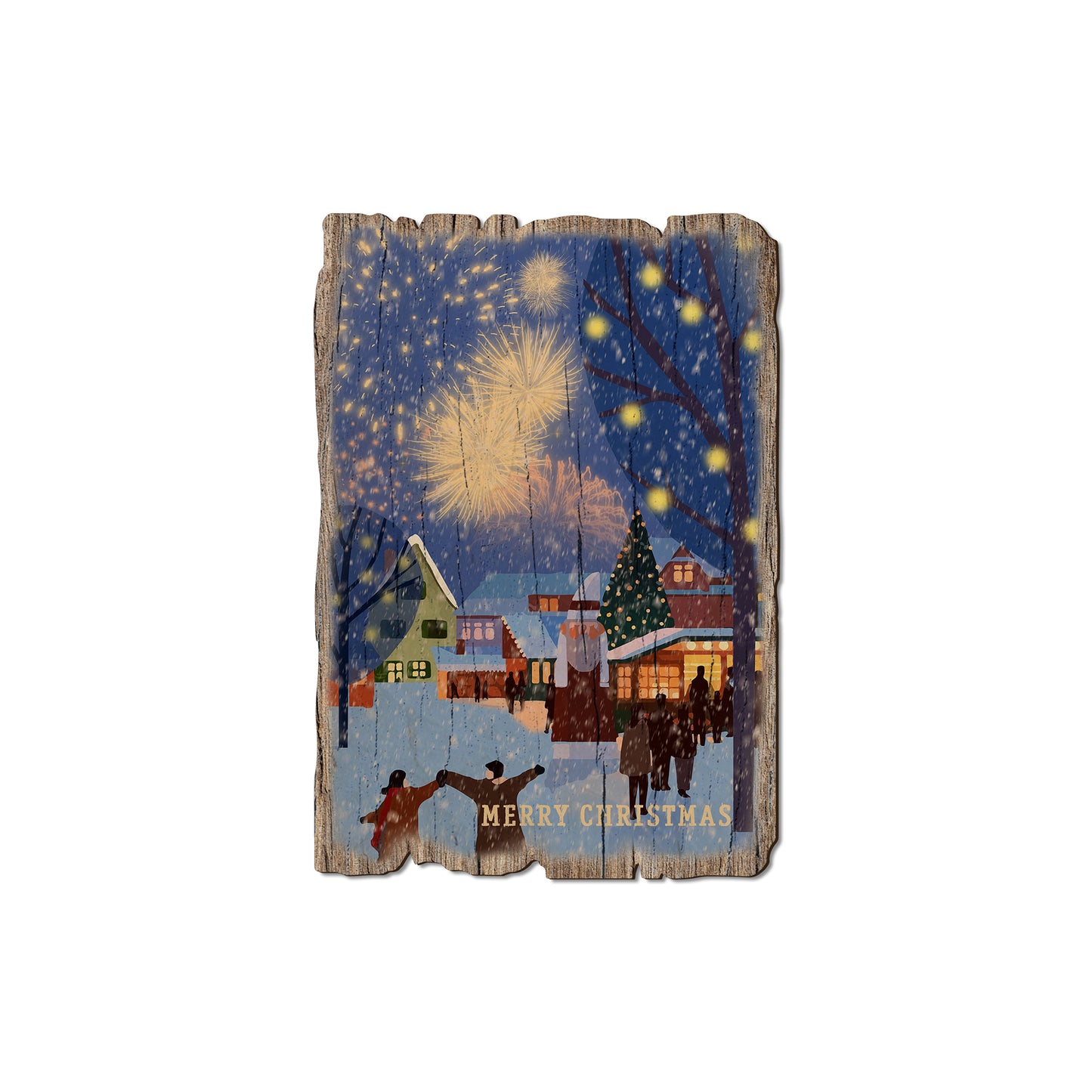 Christmas Celebration - Rustic Edge Postcards & Magnets Rustic Edge Magnet (5pk // $2.80ea)