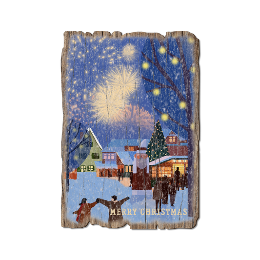 Greeting Card: Weathered Edge - Christmas Celebration (Pack of 5)
