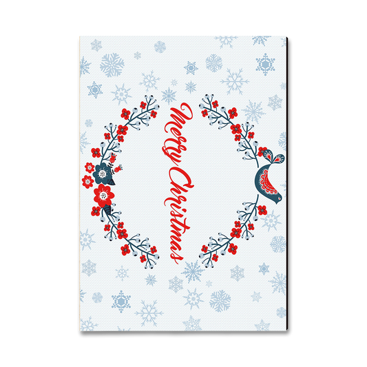 Greeting Card: Classic Edge - Christmas Circle