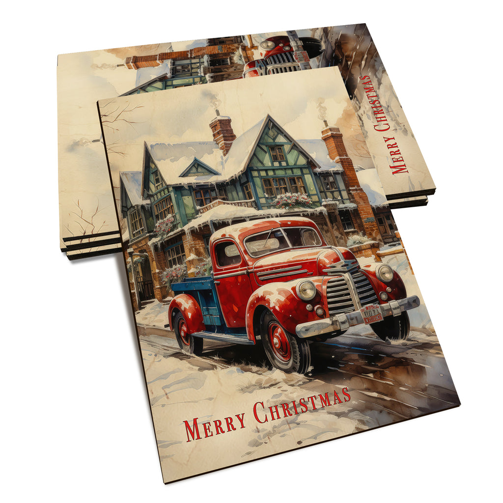 Christmas Pickup - Holiday - Classic Edge Classic Edge Postcard (5pk // $2.80ea)
