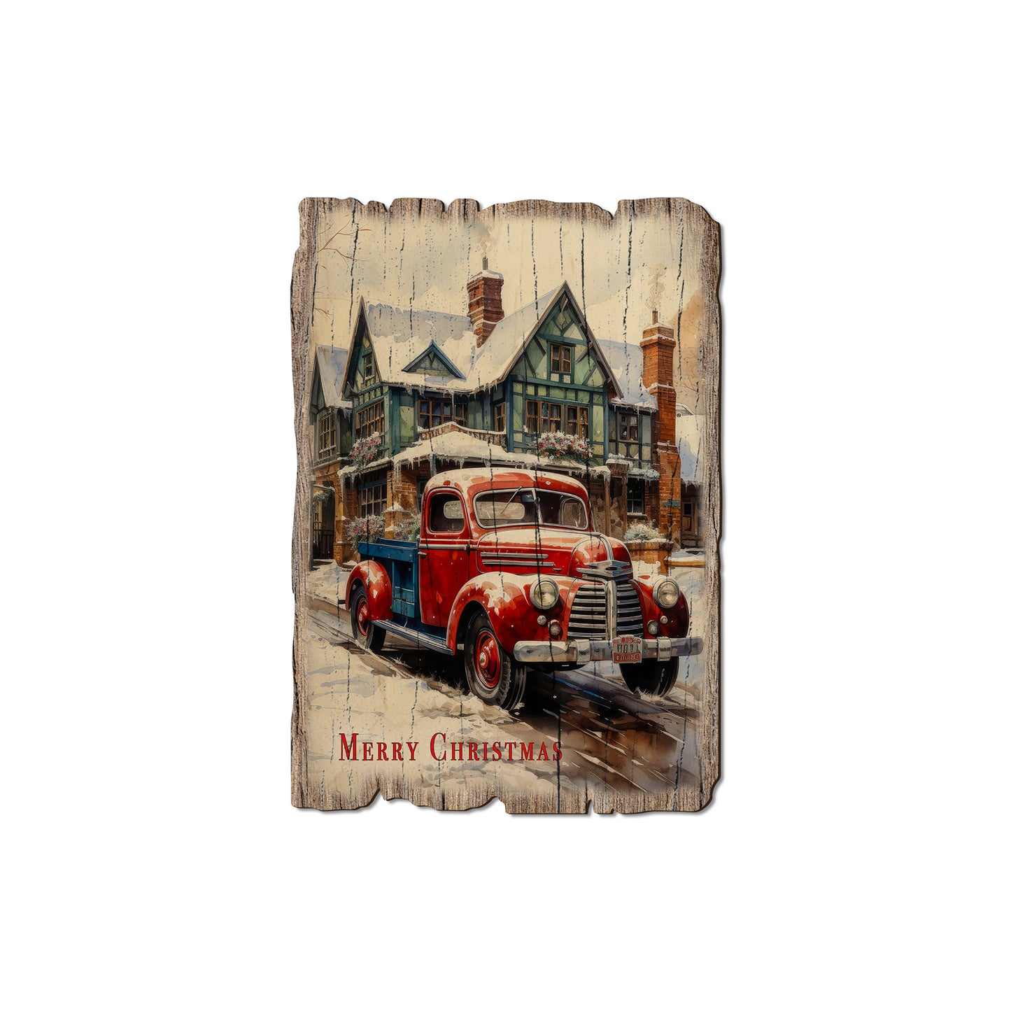 Christmas Pickup - Rustic Edge Postcards & Magnets Rustic Edge Magnet (5pk // $2.80ea)
