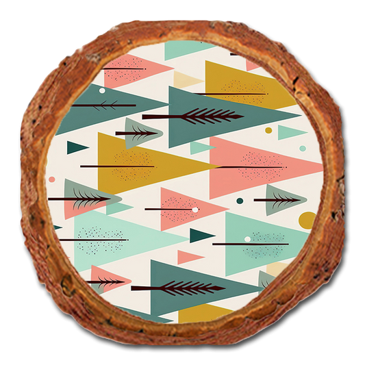 Coaster: Live Edge - 60's Christmas Forest (Pack of 5)