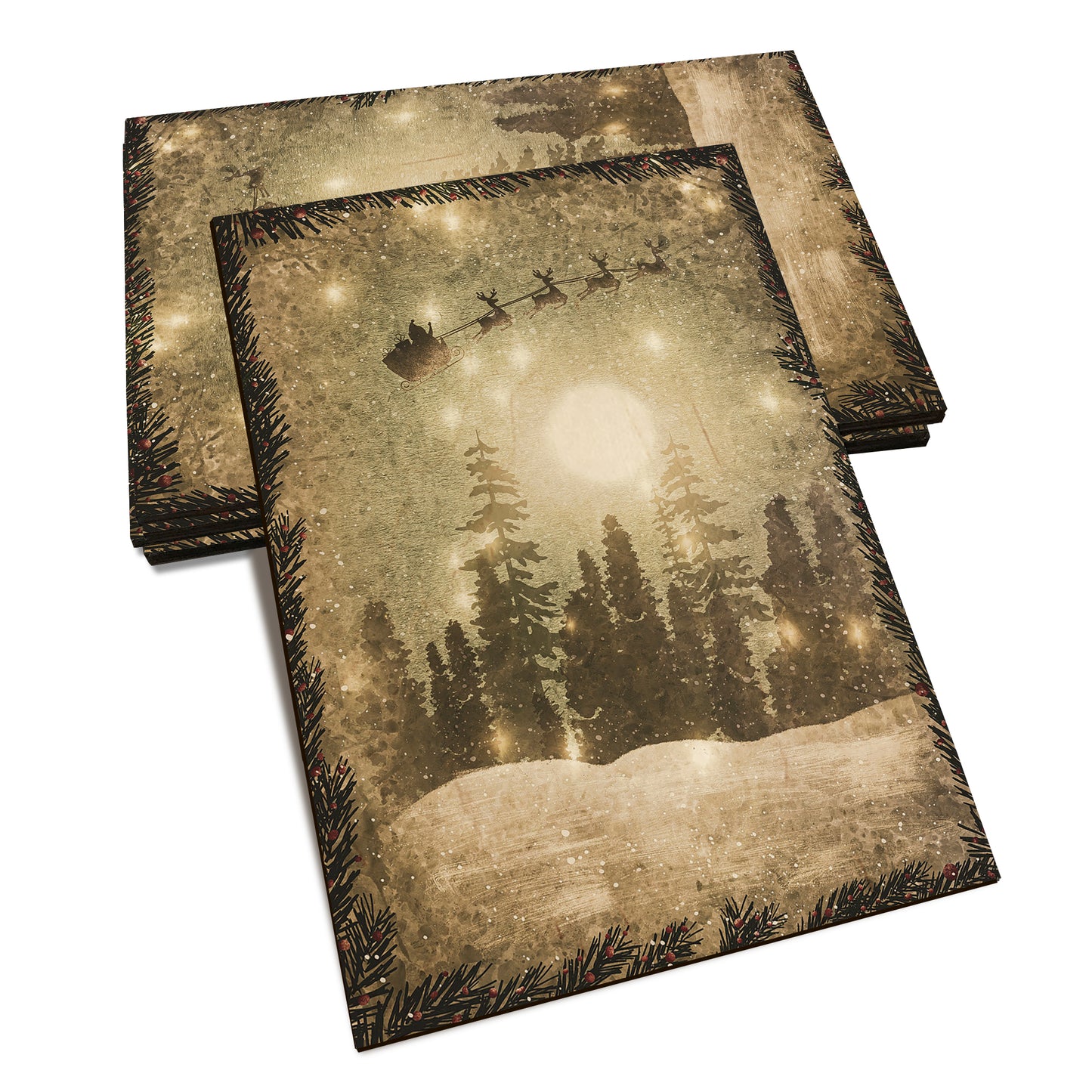 1920's Christmas - Holiday - Classic Edge Classic Edge Postcard (5pk // $2.80ea)