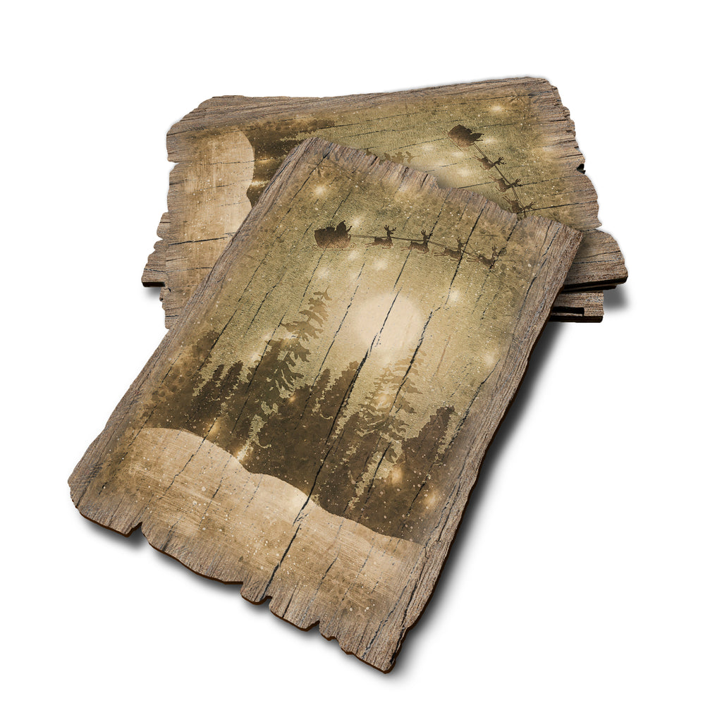 1920's Christmas - Weathered Edge Rustic Edge Postcard (5pk // $2.80ea)