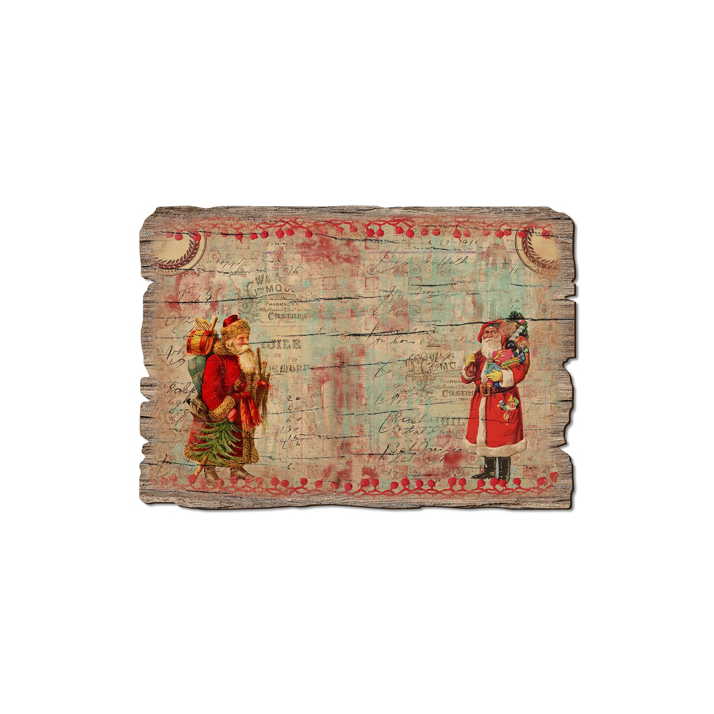 Christmas Scrapbook - Rustic Edge Postcards & Magnets Rustic Edge Magnet (5pk // $2.80ea)