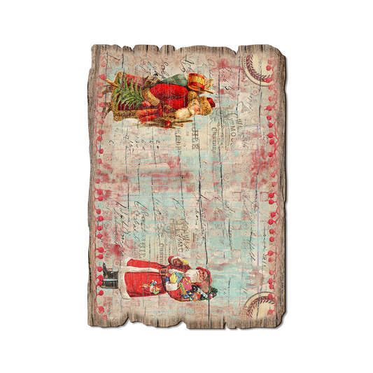 Greeting Card: Weathered Edge - Christmas Scrapbook
