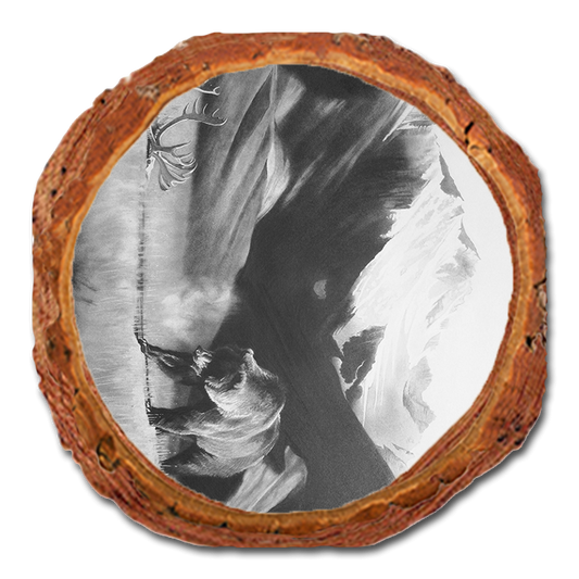 Coaster: Live Edge - Johnson's Grizz with Rack (Pack of 5)