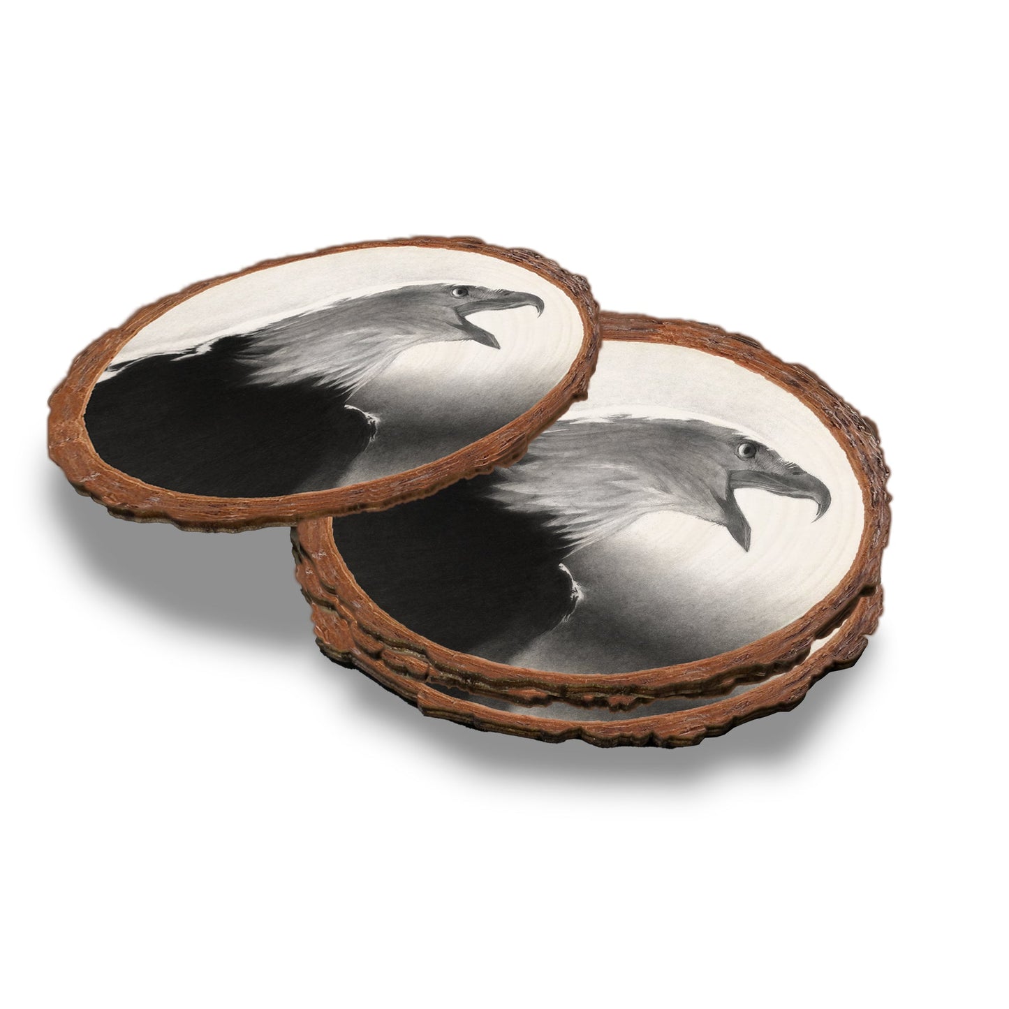 Johnson's Screaming Eagle - Live Edge Live Edge Coaster (5pk // $2.80ea)