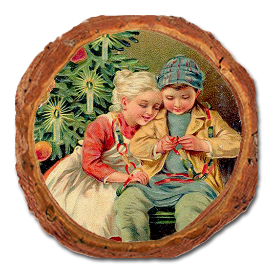 Coaster: Live Edge - Christmas Kids